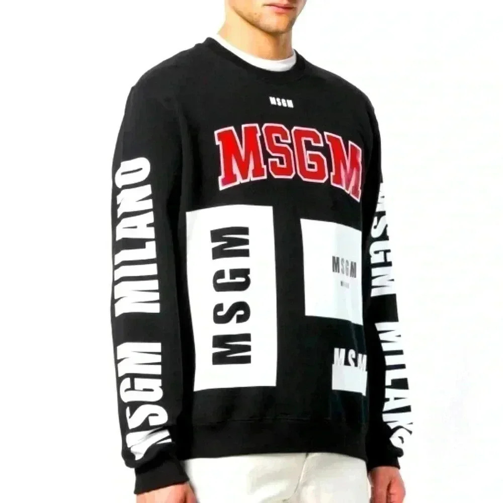 MSGM MILANO XS OVERSIZED UNISEX DESIGN SWEATER BRAND  NEW EXPENSIVE NO TAGS